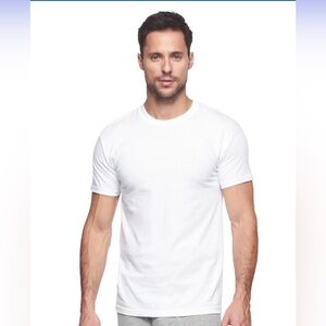 Hanes White Short Sleeve Tee Classic CrewNeck